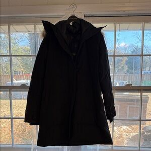 Canada Goose Black Winter Coat with Fur Trim